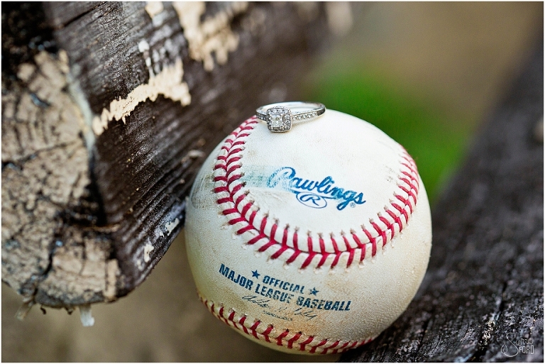 orlando baseball themed engagement session