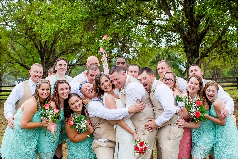 Orlando backyard wedding party