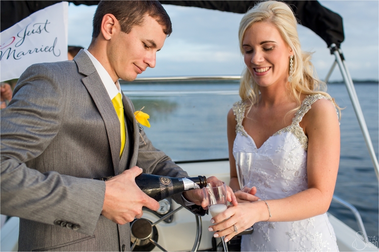 bride-and-groom-on-a-boat