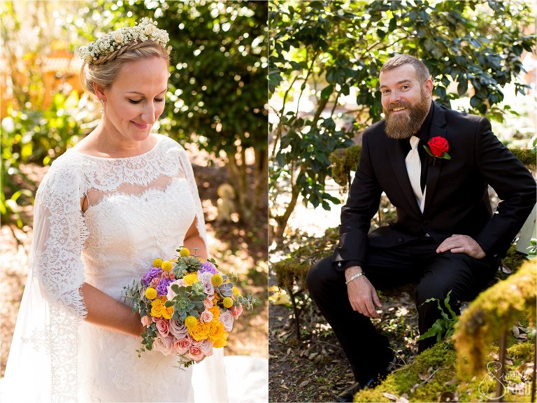 Wedding dress with a cape