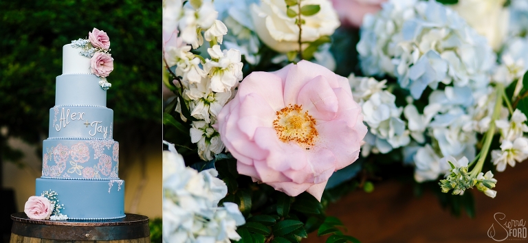 beachy wedding details