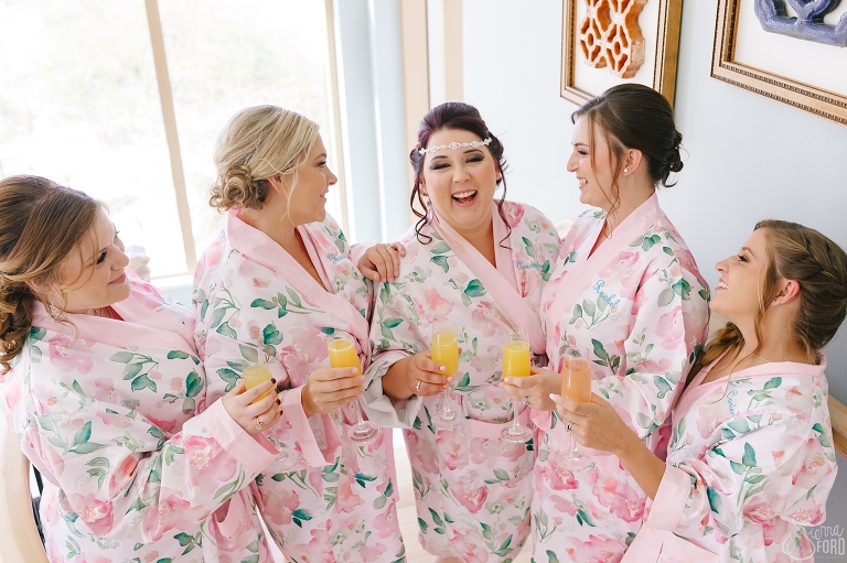 bridesmaids at Sandpearl Resort wedding in Clearwater Beach