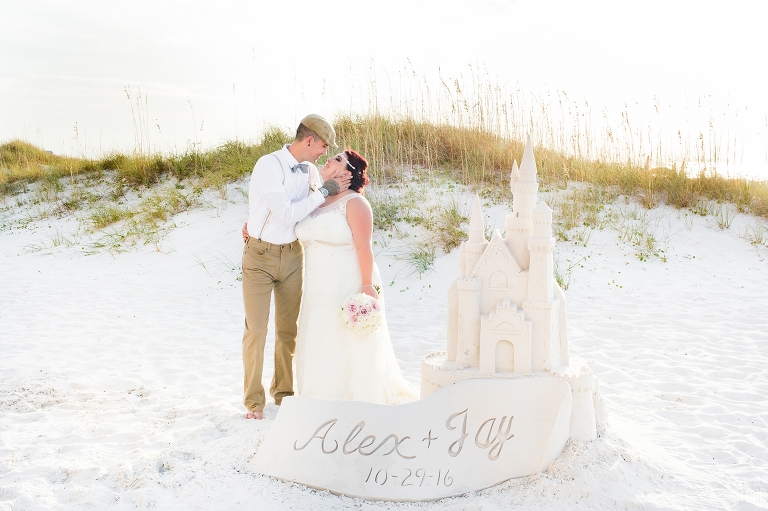 Beach wedding at Sandpearl Resort