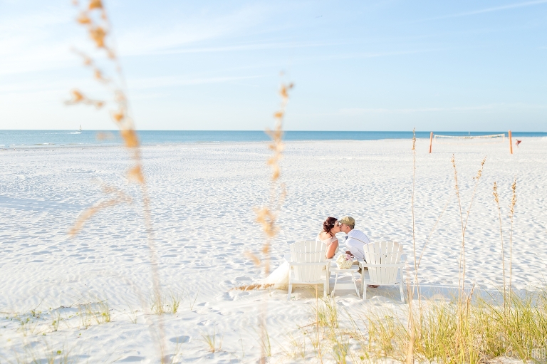 Beach wedding pictures at Sandpearl Resort in Clearwater