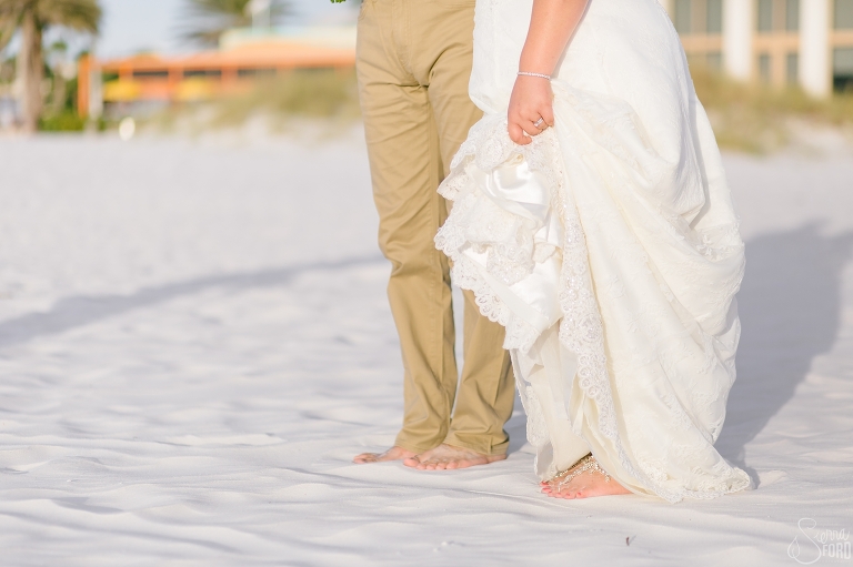 bridal jewel sandals for beach wedding