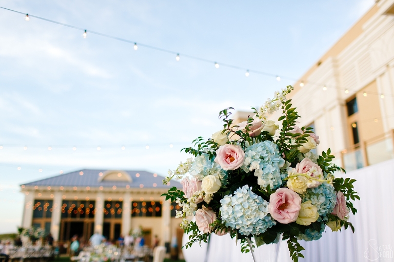 beachy wedding details