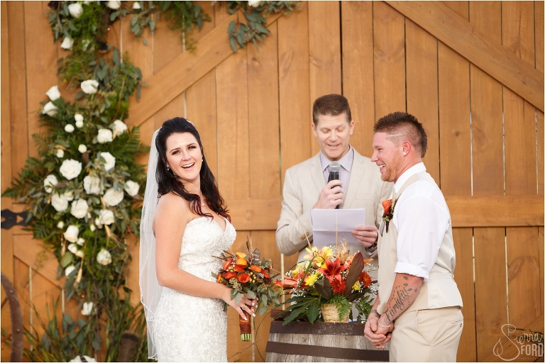 fall charmed wedding