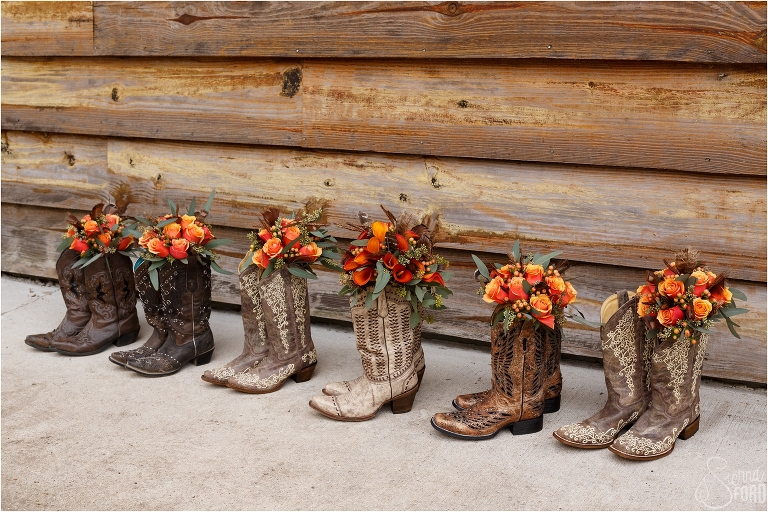 boots and flowers
