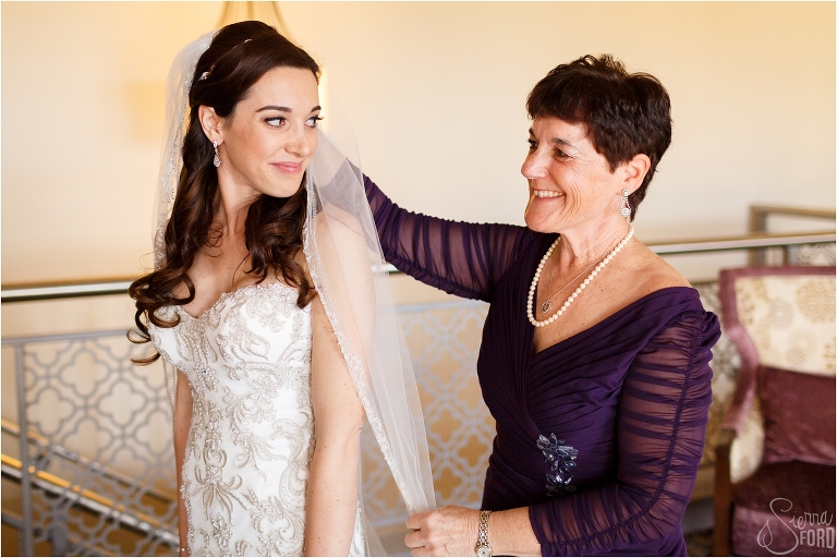 Sweet Mother Daughter Moment at Wedding