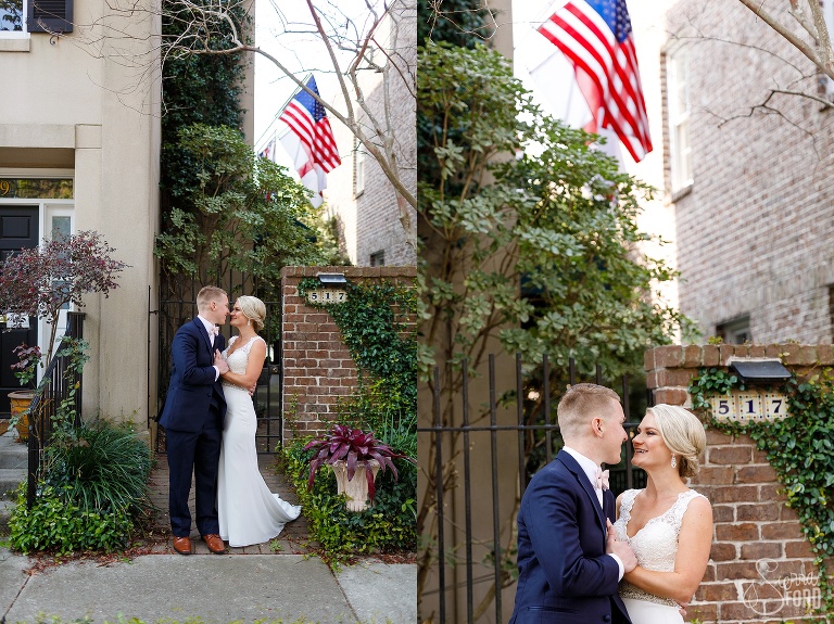 first look savannah wedding photography