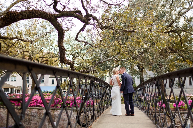 savannah park square wedding photography