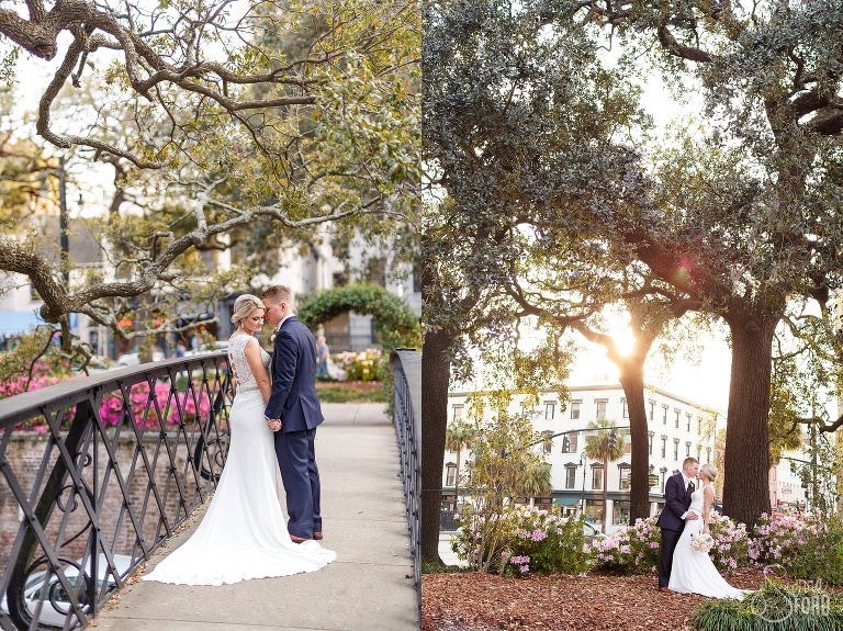 savannah park square wedding photography