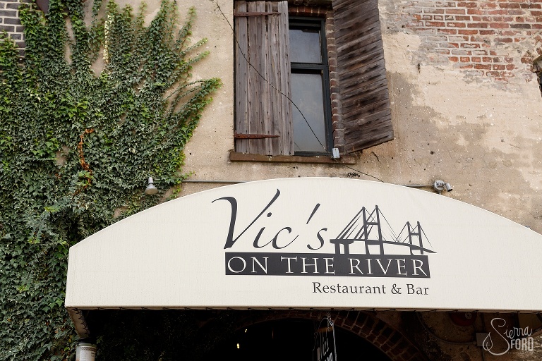 vics on the river reception wedding 