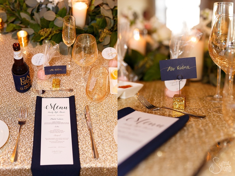 vics on the river reception wedding 