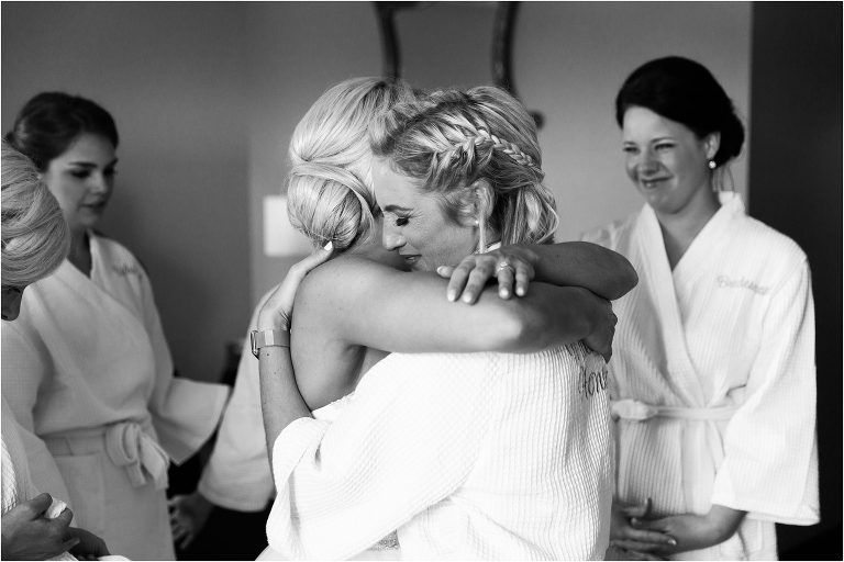 Sweet Moment with Bride and Sister