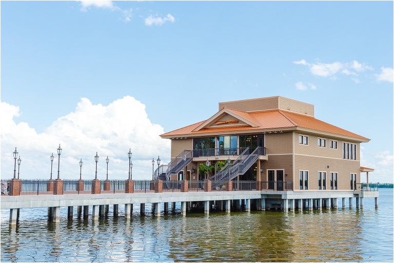 Tavares Pavilion on the Lake looking out over Lake Dora