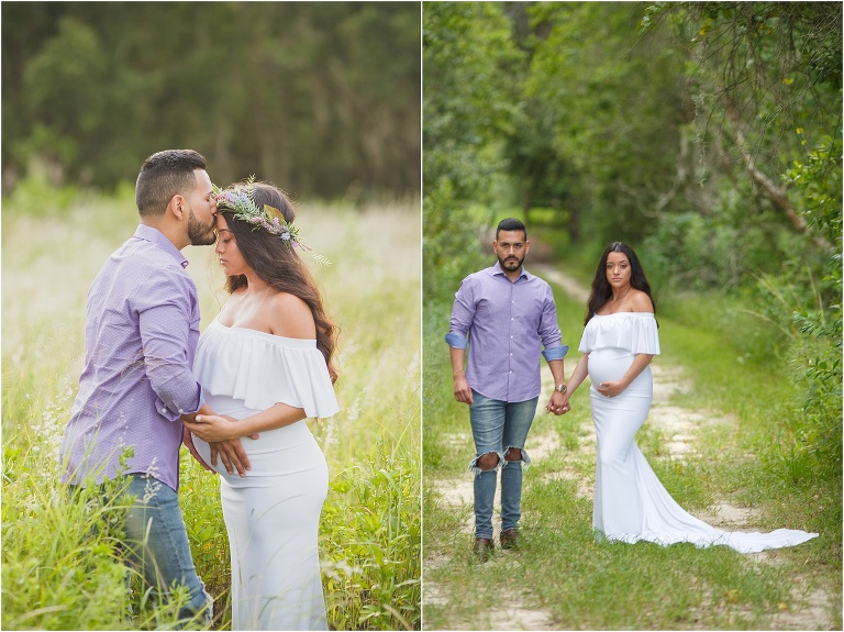 orlando family photographer captures maternity couple