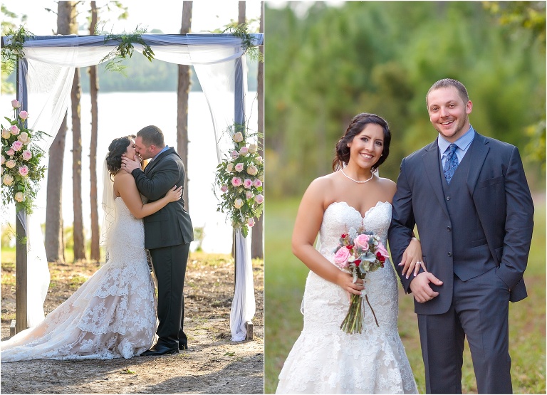 wedding ceremony at Doe Lake Campground