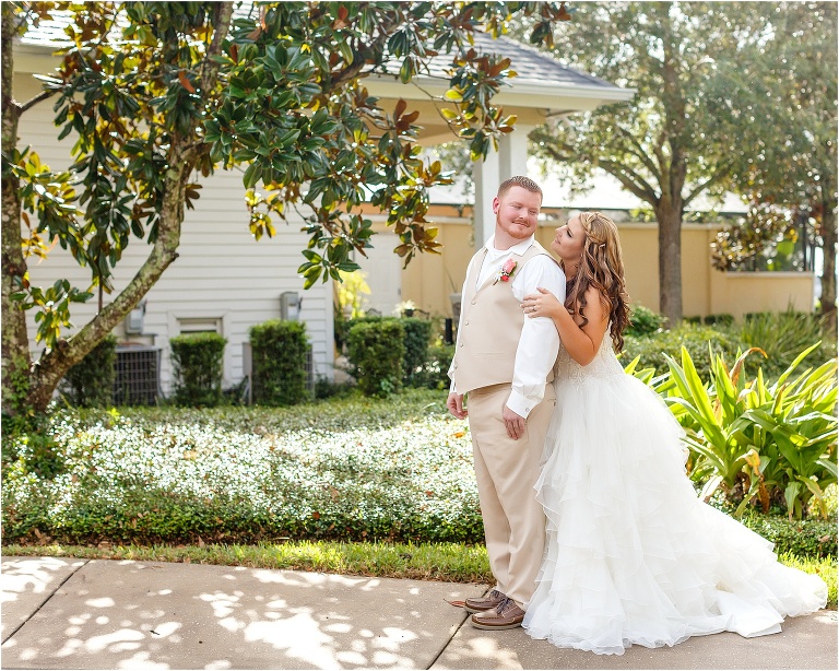 the bride looking longingly at her future husband