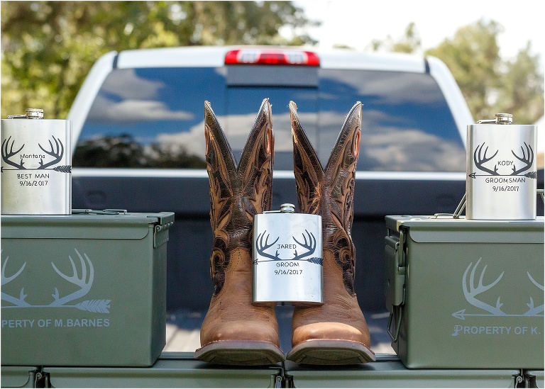 Groomsmen gifts ammo boxes and flasks