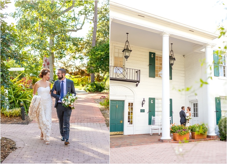 Bride and groom in Marie Selby Gardens wedding photos