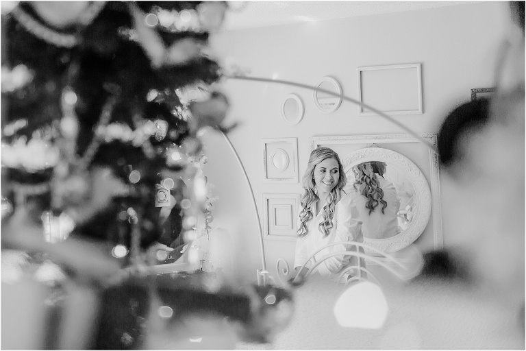 beautiful bride getting ready at the Wayside at Cottom Farm