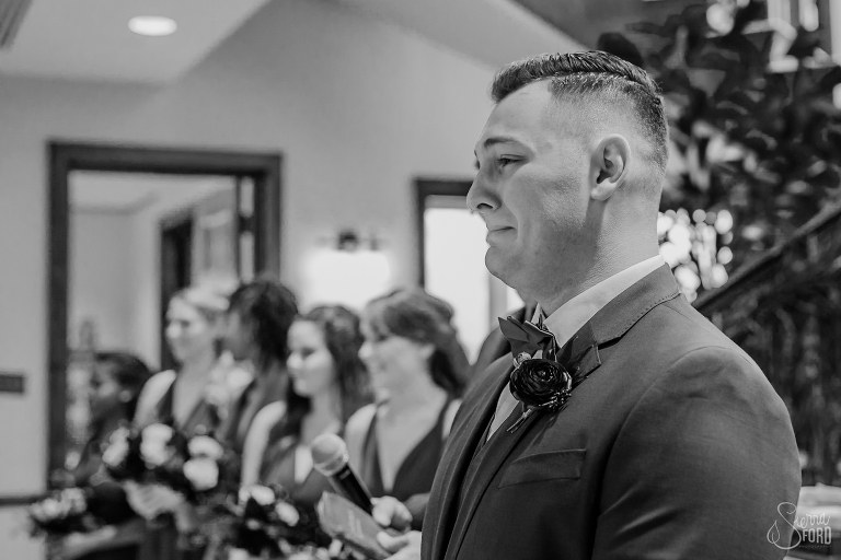 groom reaction