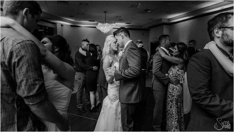 bride and groom share romantic last dance at Bella Collina wedding