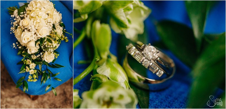 wedding bouquet by mount dora florist and ring